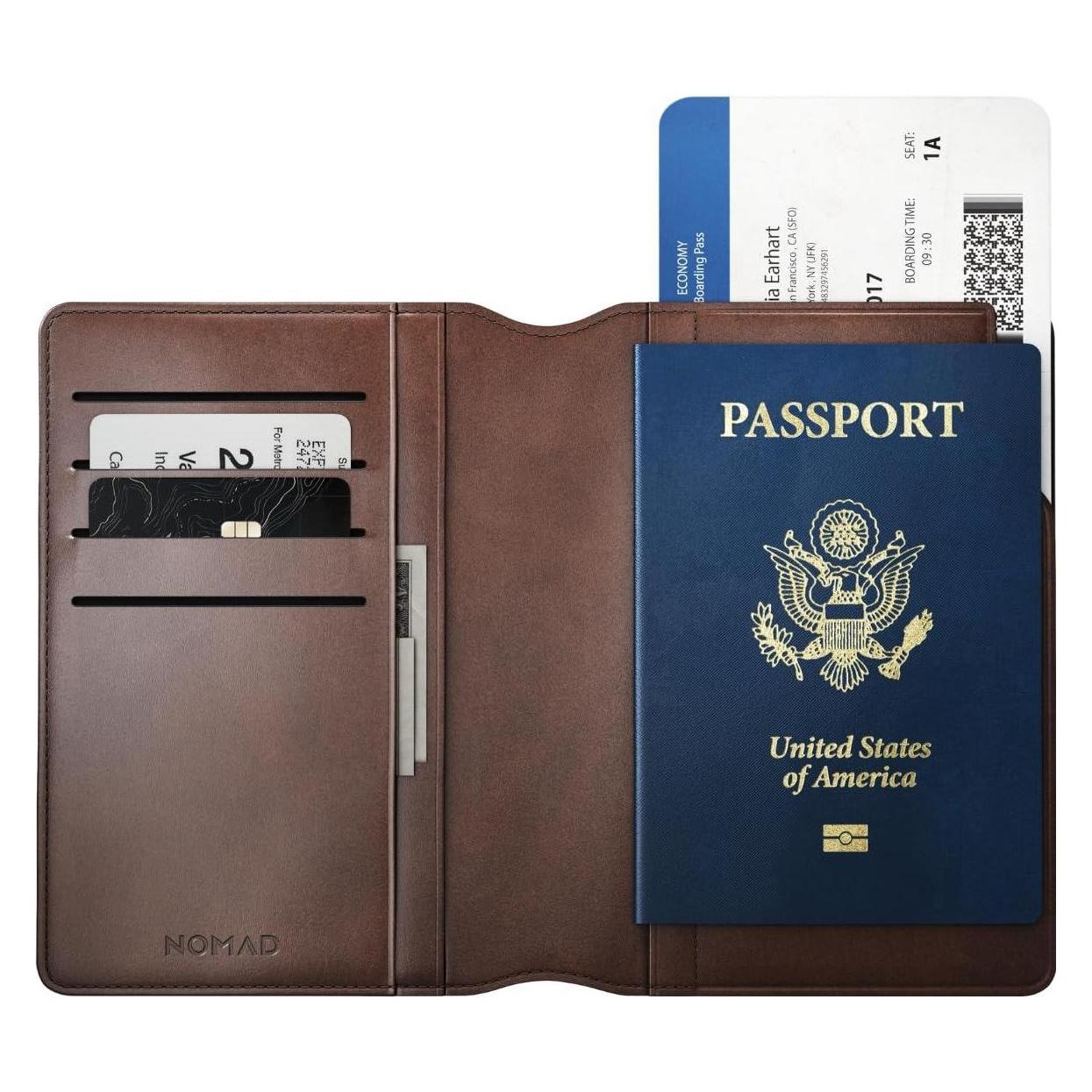 Nomad Leather Passport Wallet Rustic Brown (NM01124085)