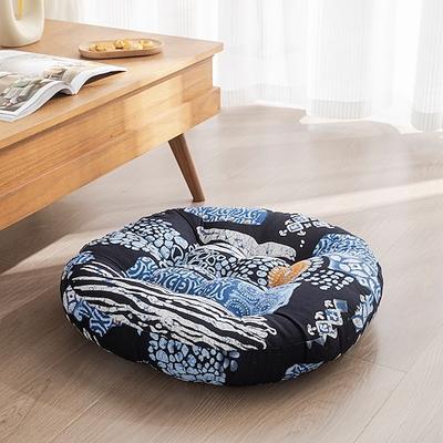 Boho-Bodenkissen Stuhlhussen, quadratische Bodensitzkissen, Tatami, großes Meditationskissen für Erwachsene, quadratische Sitzkissen für Yoga, Wohnzimmer, Heimdekoration, Memory-Schaum hinzugefügt