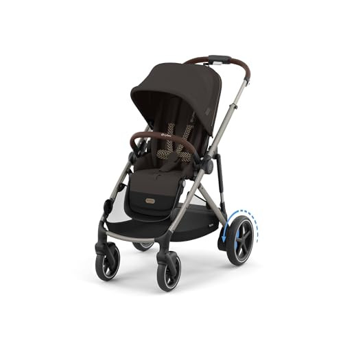 Cybex Gold e-GAZELLE S Kinderwagen met elektrische aandrijving, Chocolate Brown