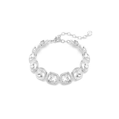 Armkette SWAROVSKI "Schmuck Geschenk SUBLIMA Armband", silber (metallfarben, kristallweiß, kristallweiß), Armbänder, Damen, Metall, Armkette, mit Swarovski Kristall