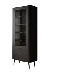 VITRINE SHADOW verglast mit Regalböden