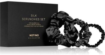 Notino Silk Collection Scrunchie Set conjunto de elásticos de cabelo de seda tom . Silk Collection Scrunchie Set
