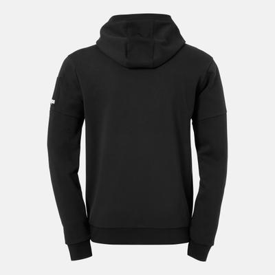 Trainingsjacke KEMPA "Kapuzenjacke STATUS", Herren, Gr. S, schwarz, Obermaterial: 72% Baumwolle CO. 28% Polyester PES., Jacken Trainingsjacke
