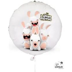 P'tit Clown Folienballon Lapins Cretins (1x)