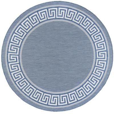 Alise Rugs Exo Coastal Border Indoor/Outdoor Area Rug