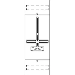 Striebel & John FD15H1 Zählerfeld ohne Verdrahtung, mit Dreipunkt-Befestigung, 5RE 2CPX054043R9999