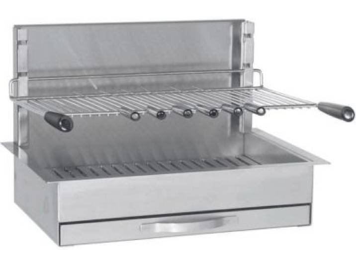 Forge Adour - Barbecue Charbon 961.66 Inox Encastrable 57 Cm