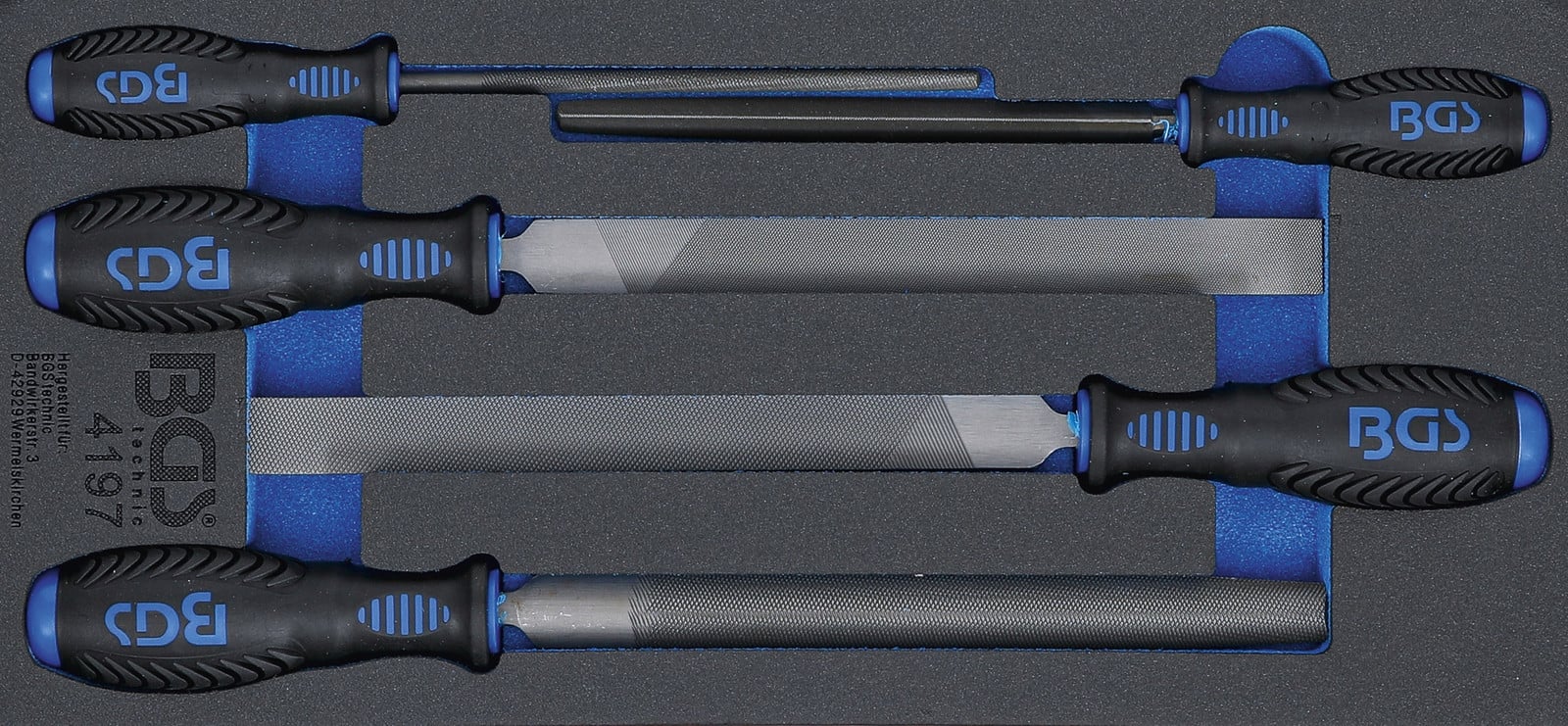 BGS technic gereedschapsbak 1/3: Set vijlen voor machinisten