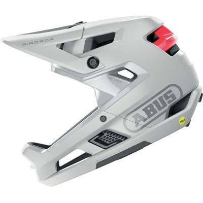Mountainbikehelm ABUS "AIRDROP MIPS" Gr. L, weiß (polar weiß), Helme, L/XL Kopfumfang: 58cm - 62cm
