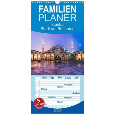 Familienplaner 2026 - Istanbul - Stadt am Bosporus mit 5 Spalten (Wandkalender, 21 x 45 cm) CALVENDO