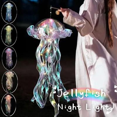 Uplift Essentials DIY Luminescent Jellyfish Lantern High Definition Aquatic Light Sculpture purple