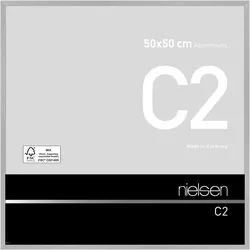 Nielsen Bilderrahmen C2 Aluminium Struktur Silber matt / 50 x 50