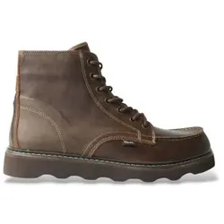 Blauer für Herren. F6NOLAN02 Dunkelbraune Nolan Lederstiefeletten (44), Wohnung, Schnürsenkel, Reißverschluss, Lässig