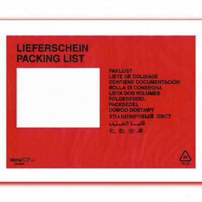 VEPATIM 1000x DOCUFIX Dokumententaschen *Lieferschein* C5 240x165+20mm