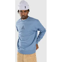 HUF Set Triple Triangle Crewneck Sweater slate blue Gr. L