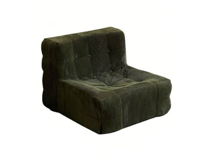 Xumh2024-3 Sitzsack Lazy Sofa Recliner for Wohnzimmer Balkon Einzelnes kleines Tatami Lounge Chair(Green)