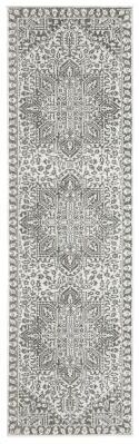 Style Haven Marciana Two-Tone Center Medallion Grey/ White Power Loom Rug
