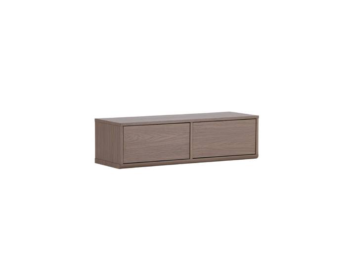 Wandhängendes Design Lowboard „Dragh“ 100 x 35 cm Nussbaum VE DESIGN