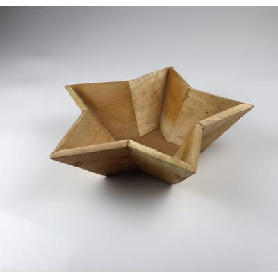 Dekostern AM DESIGN "aus Holz", natur, B:33cm H:10cm T:33cm, Holzwerkstoff, Dekosterne, BxHxT: 33x10x33 cm