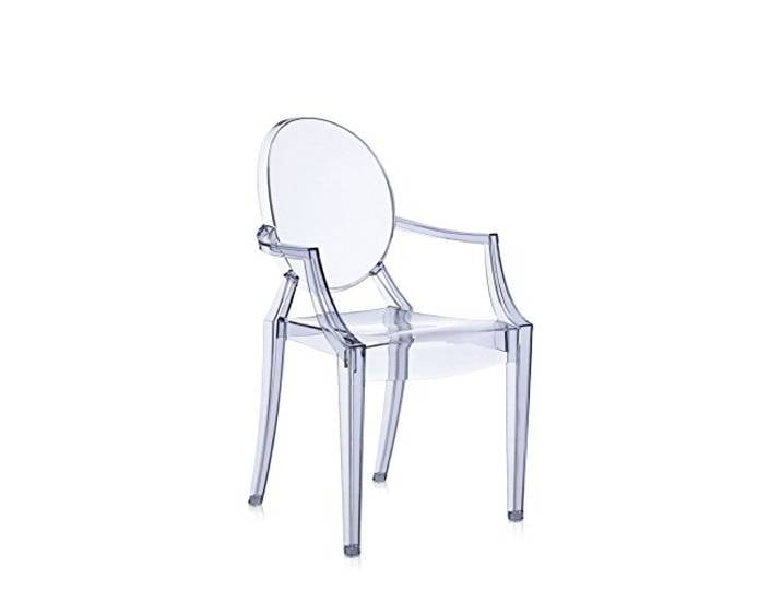Kartell 04852/J5 Louis Ghost Chaise\, 2 pièces\, Bleu Ciel