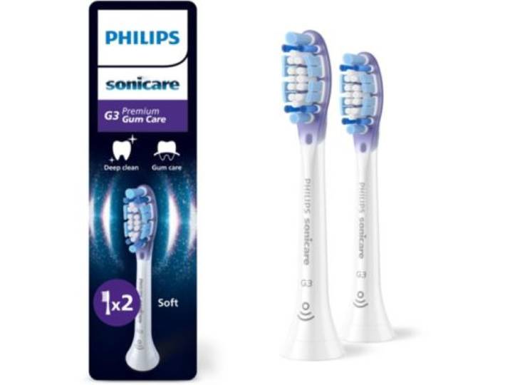 Philips - Brossette Dentaire Sonicare Lot De 2 - Hx9052/87 White Gum Care - Soin Des Gencives G3