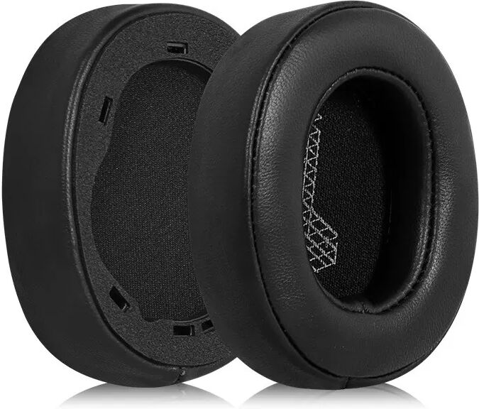 INF Ersatz-Ohrpolster für JBL Kopfhörer - Schwarzes Lammleder (2er-Pack)