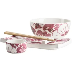 MÄSER Geschirrset Asia Tokio Nights 10-tlg. - weiß|rosa