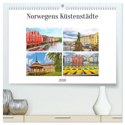Norwegens Küstenstädte (hochwertiger Premium Wandkalender 2026 DIN A2 quer), Kunstdruck in Hochglanz