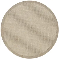 TEPPICH Outdoor DAFNE in Beige, einfarbig, Ø 160 cm