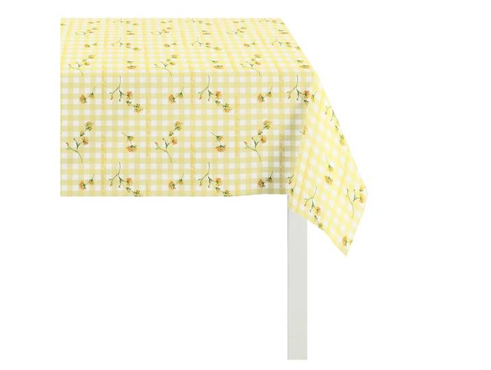 Nappe Happy Easter III 130 x 130 cm Jaune/Jaune