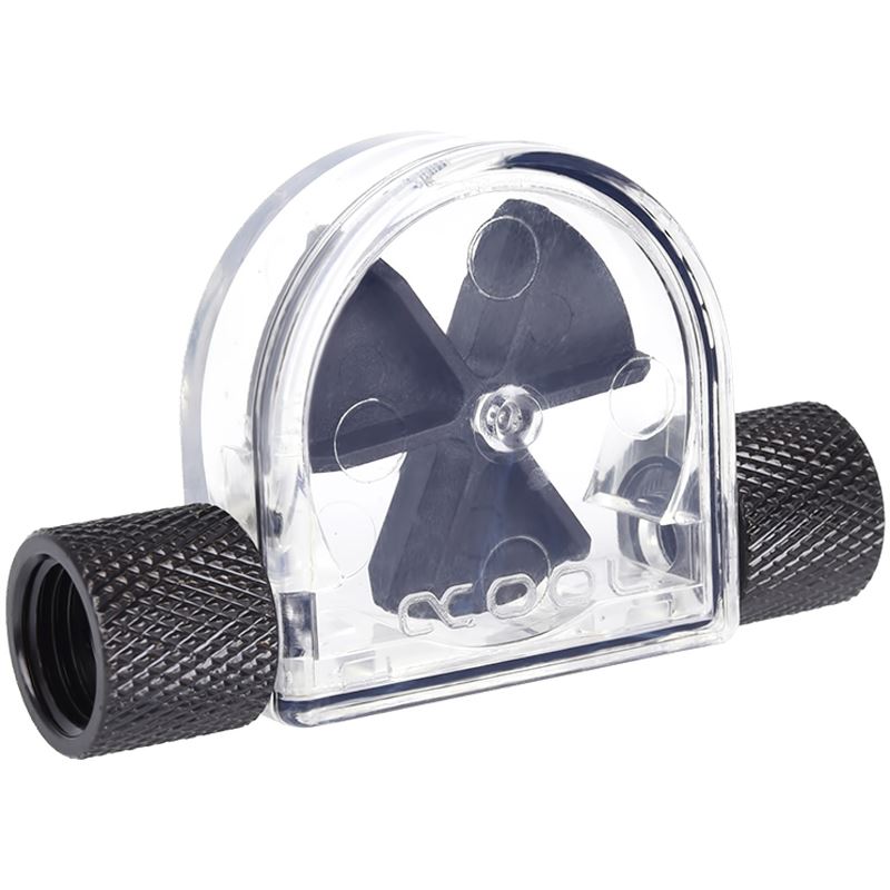 Alphacool Eisfluegel Durchflussanzeiger G1/4 IG - Acryl schwarz