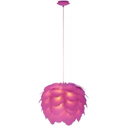 Blätter Hänge Lampe Wohn Schlaf Zimmer Blüten Decken Leuchte purple im Set inkl. LED Leuchtmittel