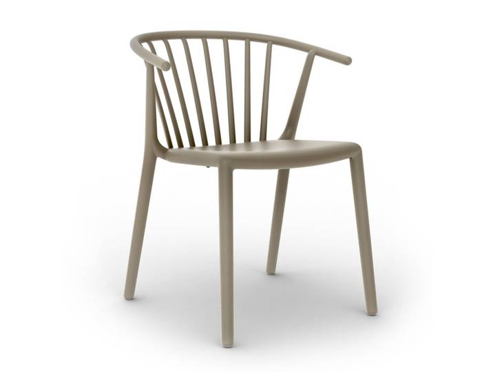 Esstischstuhl Woody Grupo Resol gelb, Designer Josep Lluscà, 59x74.2x56.5 cm