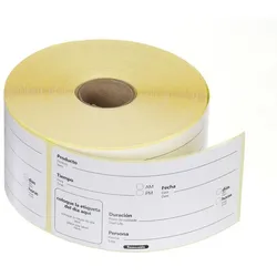 48x Lebensmittelrotations-Etiketten,mehrfach verwendbar,leicht entfernbar,Weiß,100x50mm