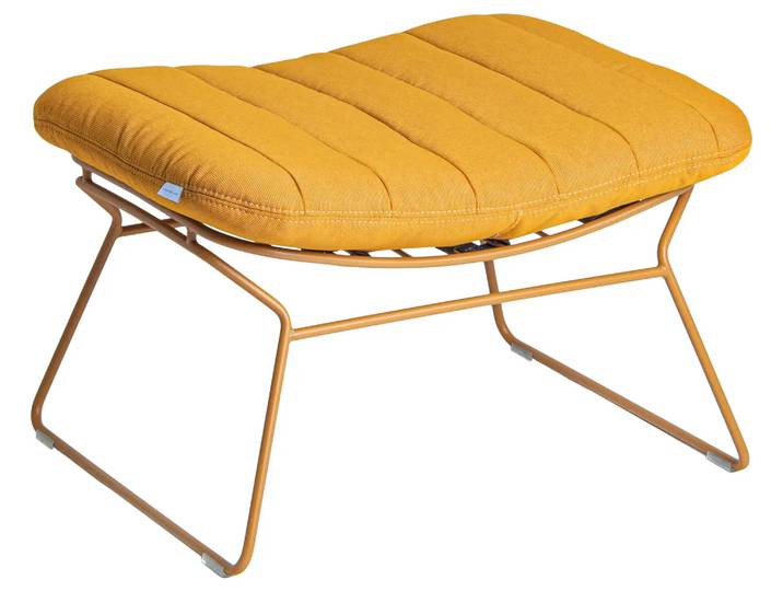 Gartenhocker Diego Plantagie / Farbe: Mango / Bezugsmaterial: Textilen