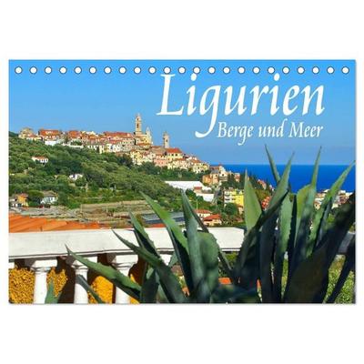 Ligurien - Berge und Meer (Tischkalender 2027 DIN A5 quer), CALVENDO Monatskalender