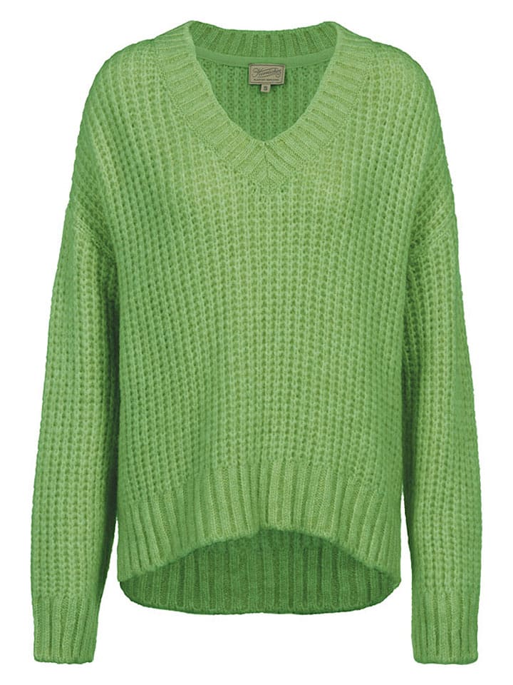 Herrlicher Pullover "Lottina" in Grün - M