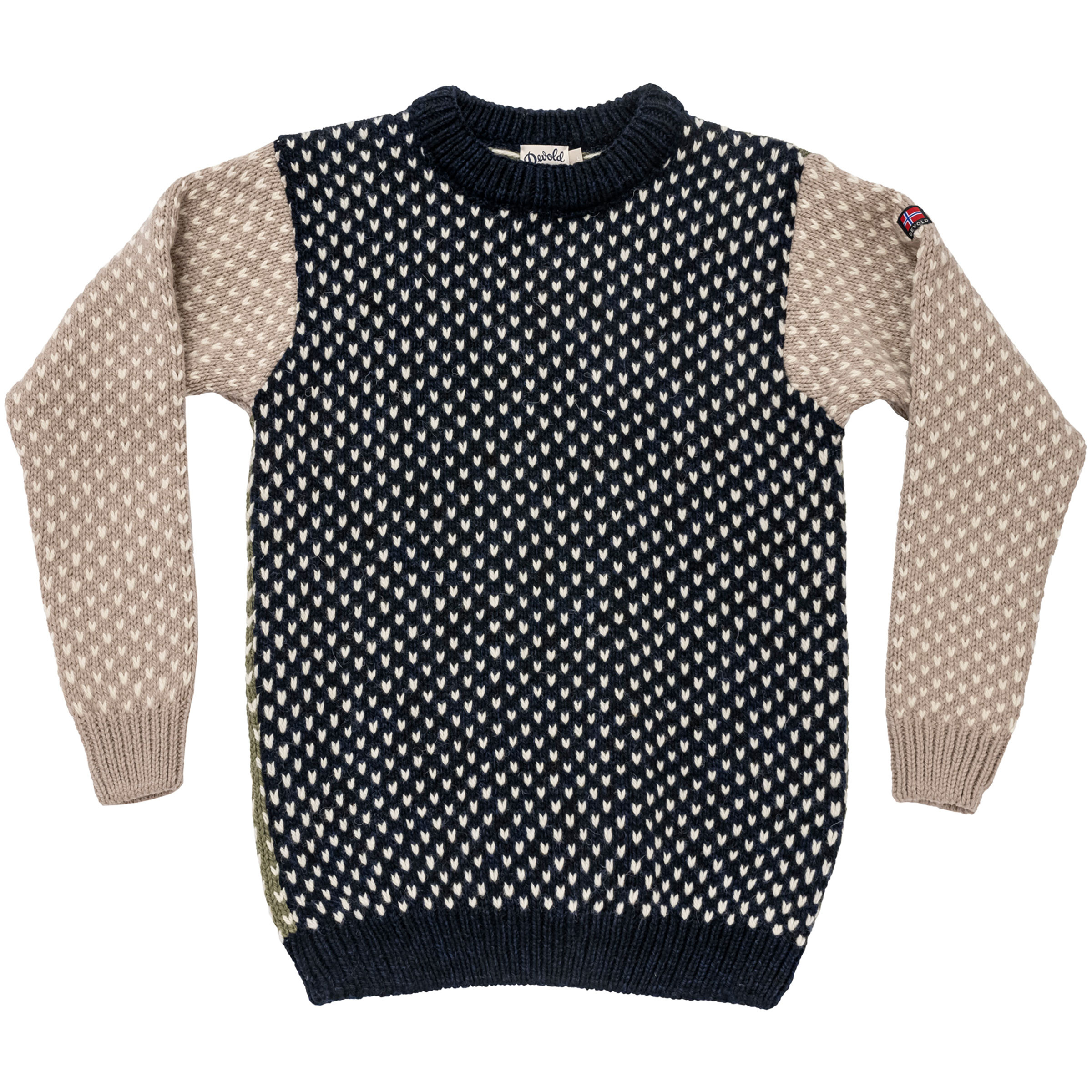Devold Nordsjø Crew Neck Pullover blau Größe M Lifestyle Hautfreundlich