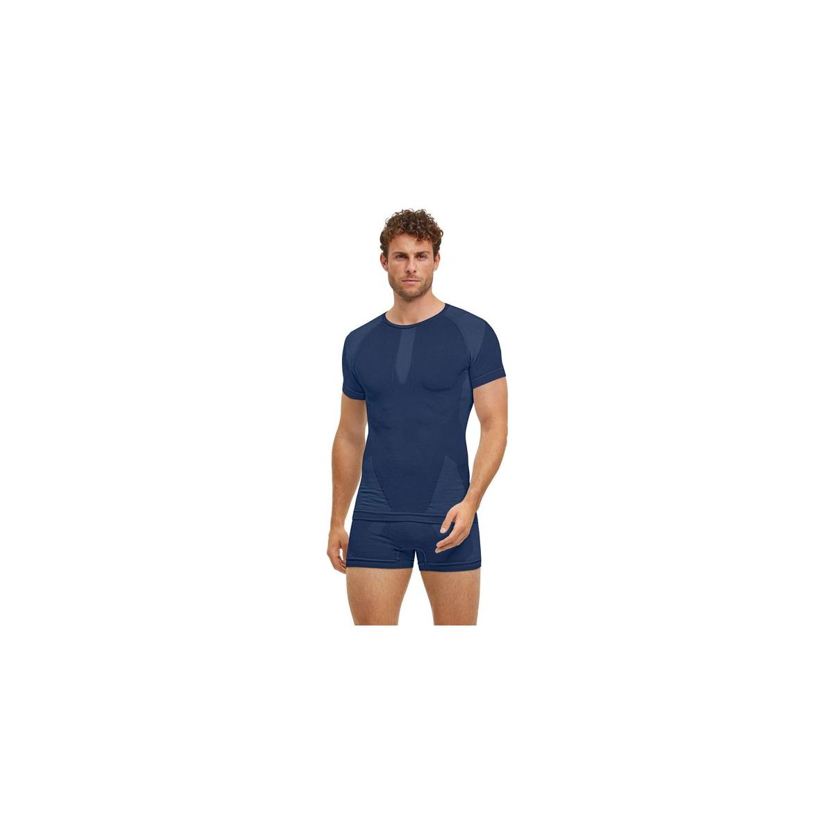 Falke Herren Tight Fit-shirt Warm space blue (6116) M 39662-6116-M