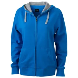 Damen Lifestyle Kapuzen-Sweatjacke "JN962" - S - cobalt