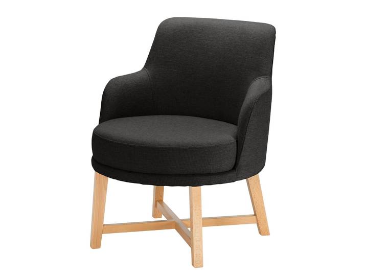 Fauteuil Siabu Gris/Anthracite Tissu 67 x 79 x 68cm