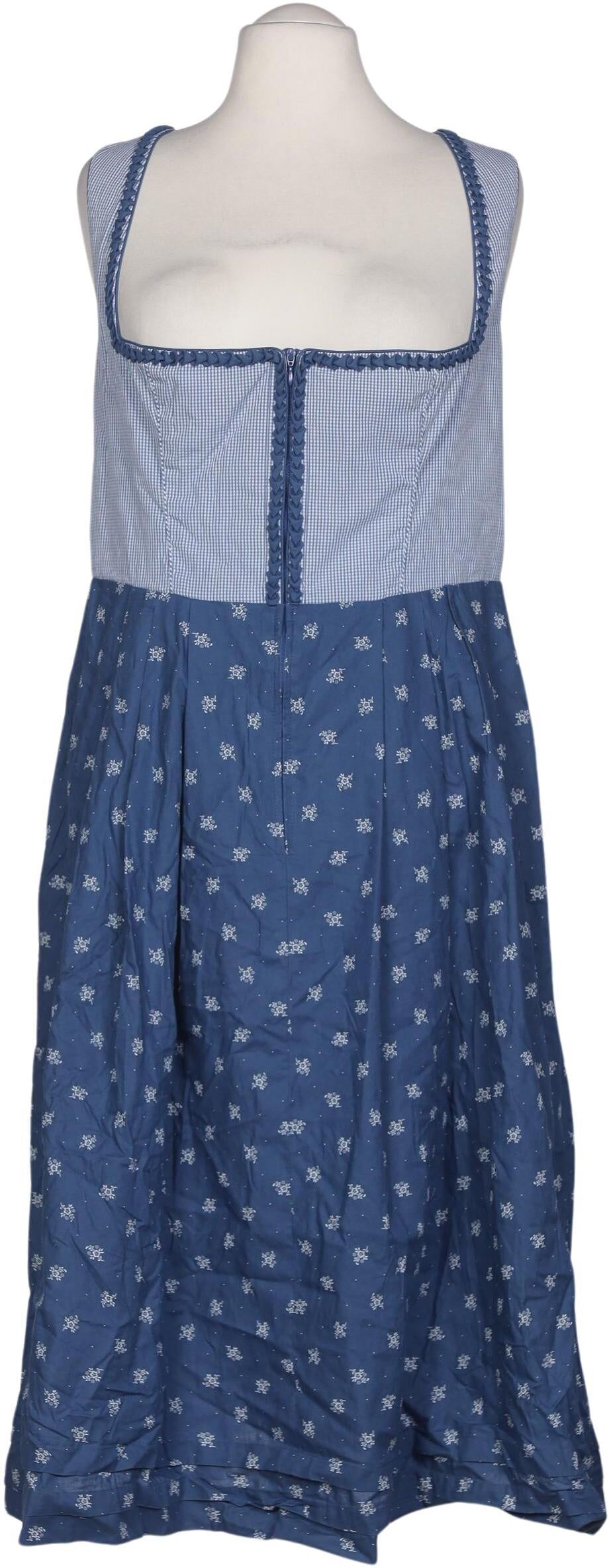Wenger Tracht Damen Kleid, Hellblau, Gr. EU 48, Baumwolle - Second Hand