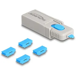 DELOCK HDMI Port Blocker Set für HDMI Buchse 4 Stück