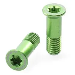 CARBON-TI Schaltwerkröllchenschrauben X-Jockey 16/16 giftgrün