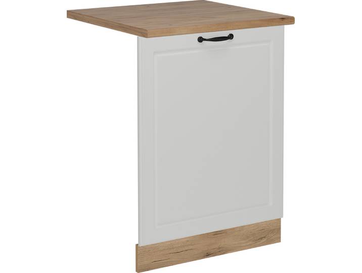Façade de lave-vaisselle Vicco R-Line Blanc campagne 60cm \, PT Chêne\, Model 55143