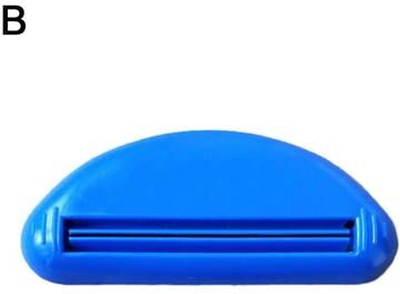 Inspired Living SmartPress Toothpaste Tube Squeezer Manual Toothpaste Dispenser & Multi Use Tube Squeezer Tool blue