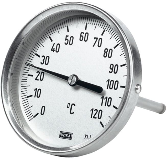 Riegler Thermomètre bimétallique, haute qualité, L1=160/L2=140, Ø100, -30°C - 50°C (5251)