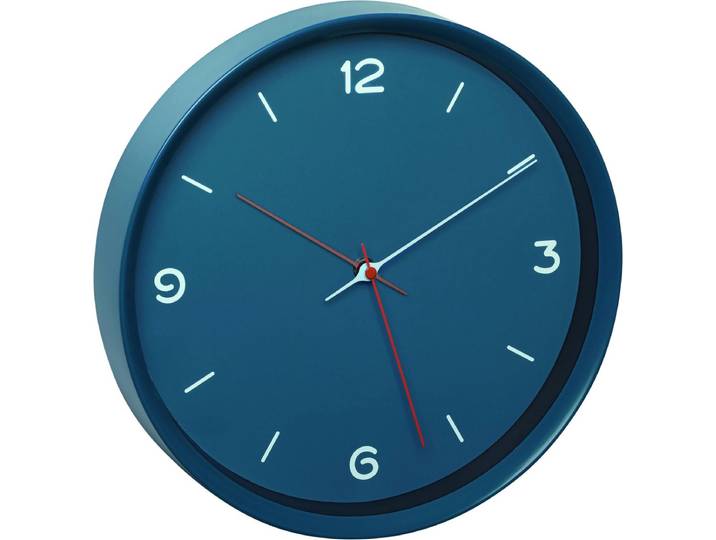 TFA DESIGN wandklok blauw 30cm