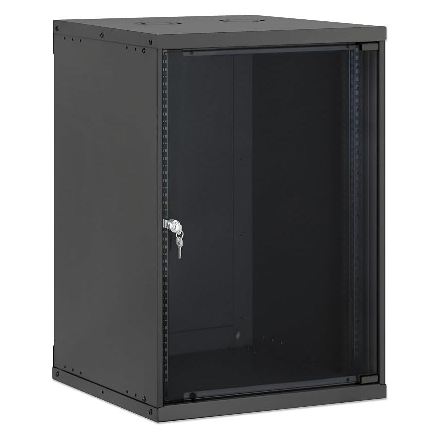 Intellinet 19" Netzwerk-Wandverteiler, Basic Line, 15 HE, 560 mm Tiefe, schwarz (15 HE, 19 Zoll Rack) (716772)