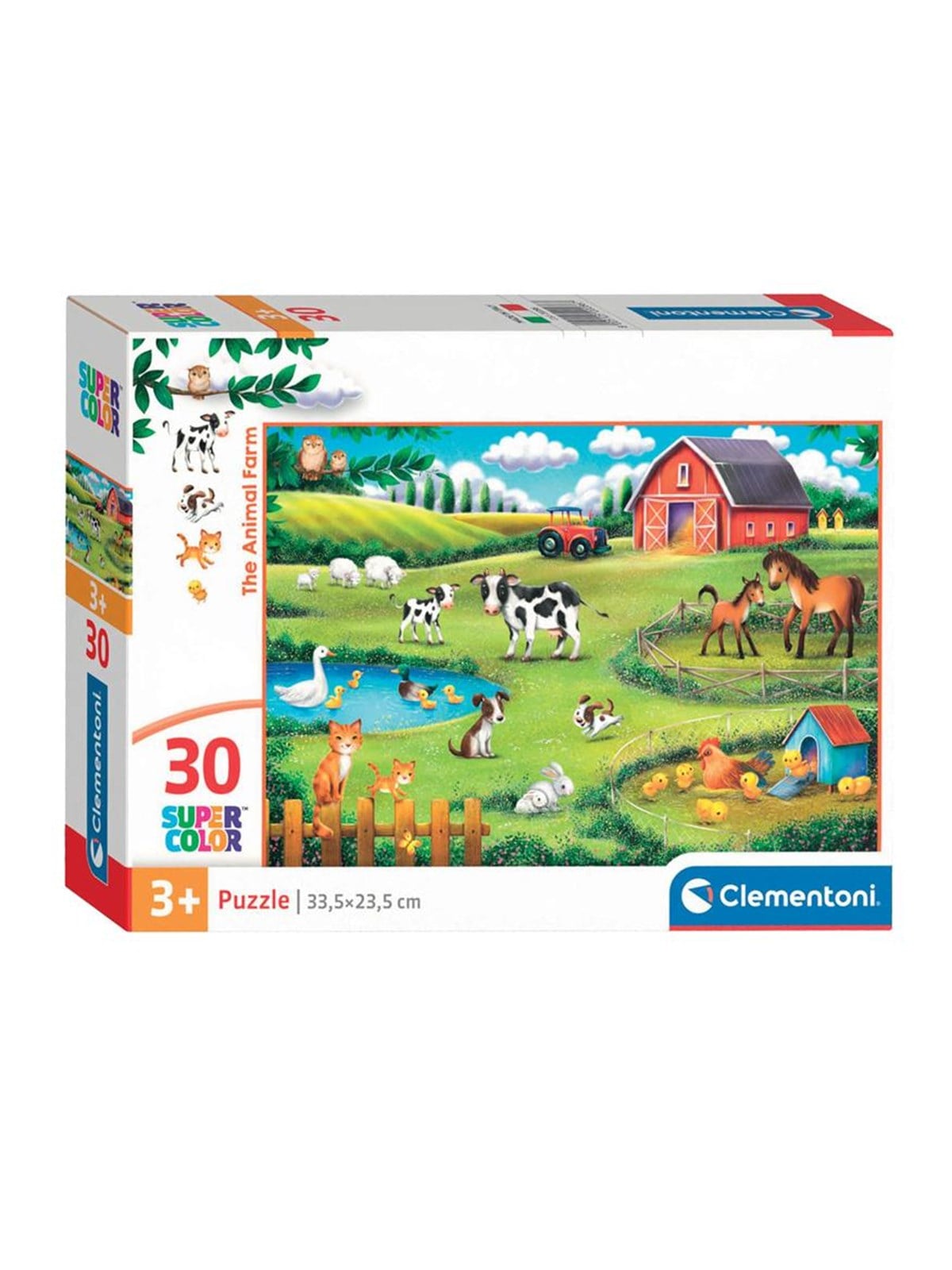 Clementoni Jigsaw Puzzle Super Color The Animal Farm 30 pcs. 2D Puzzles